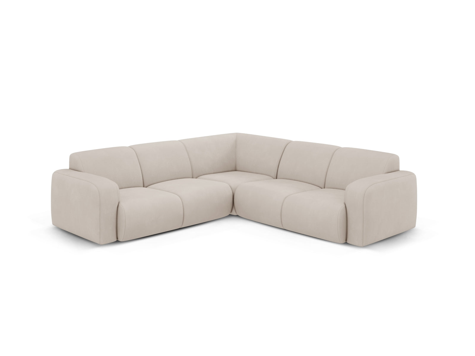 Molino Symmetrical Ecksofa 5 Sitzer in Beige-Rebel präsentiert im Onlineshop von KAQTU Design AG. Ecksofa ist von Micadoni
