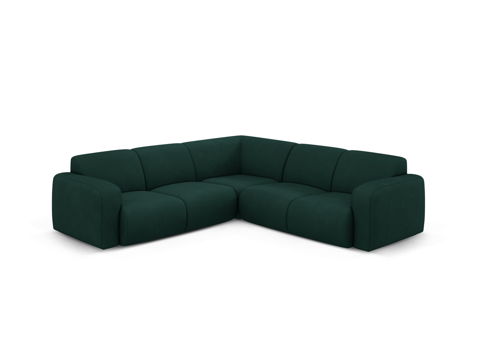 Molino Symmetrical Ecksofa 5 Sitzer in Bottle Green-Rebel präsentiert im Onlineshop von KAQTU Design AG. Ecksofa ist von Micadoni