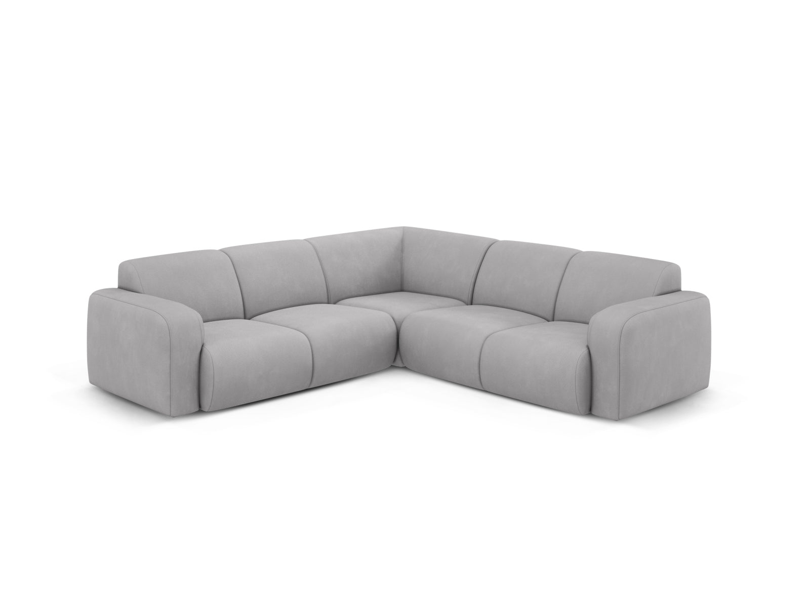 Molino Symmetrical Ecksofa 5 Sitzer in Light Grey-Rebel präsentiert im Onlineshop von KAQTU Design AG. Ecksofa ist von Micadoni