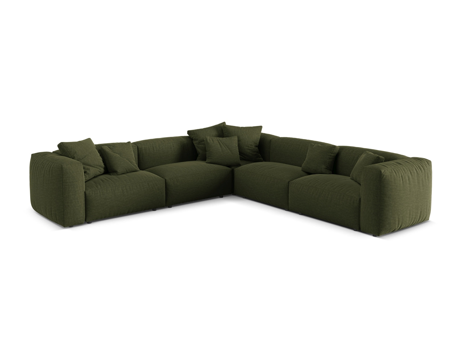 Elegantes 5-Sitzer Ecksofa Martina in symmetrischem Design, perfekt für gemütliche Abende und moderne Wohnkonzepte.