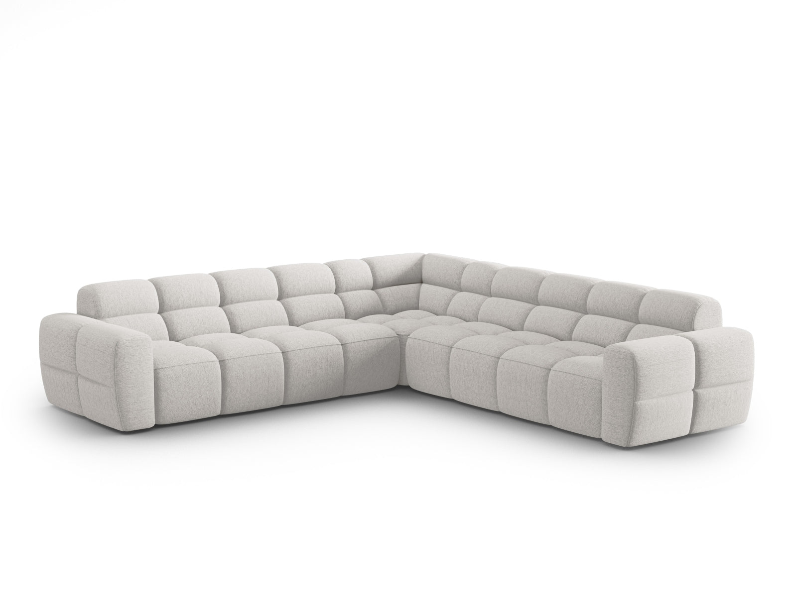 Lisa Symmetrical Ecksofa 5 Sitzer in Light Grey präsentiert im Onlineshop von KAQTU Design AG. Ecksofa ist von Micadoni
