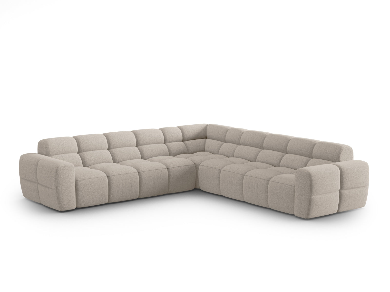 Lisa Symmetrical Ecksofa 5 Sitzer in Sand präsentiert im Onlineshop von KAQTU Design AG. Ecksofa ist von Micadoni