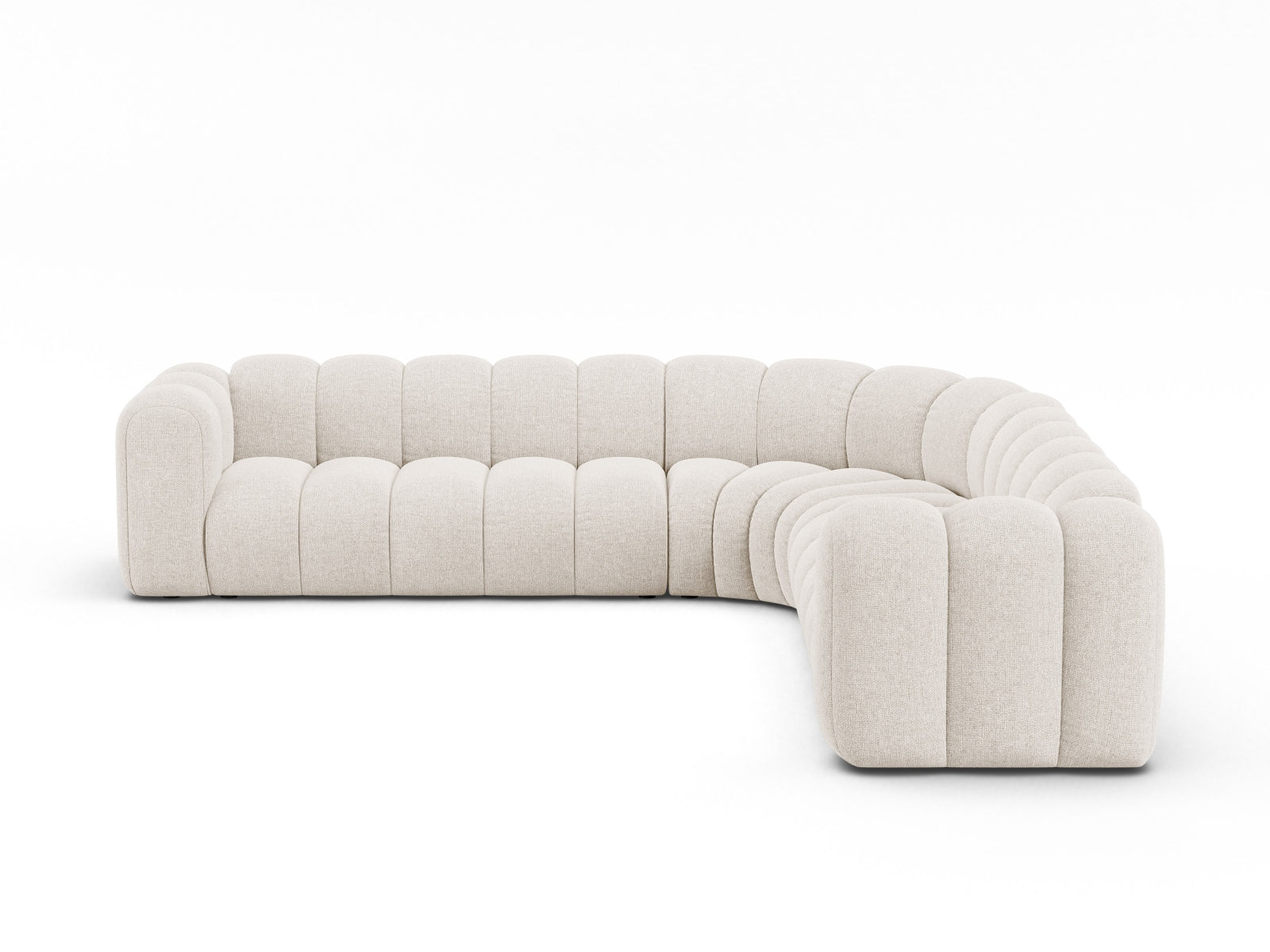 Lupine Modular Symmetrical Ecksofa 5 Sitzer in Light Beige präsentiert im Onlineshop von KAQTU Design AG. Ecksofa ist von Micadoni