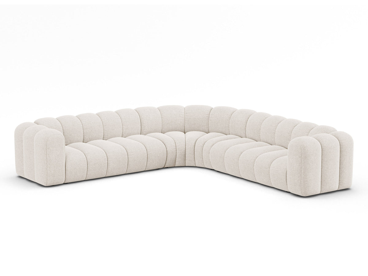 Lupine Modular Symmetrical Ecksofa 6 Sitzer in Light Beige-Eden präsentiert im Onlineshop von KAQTU Design AG. Ecksofa ist von Micadoni