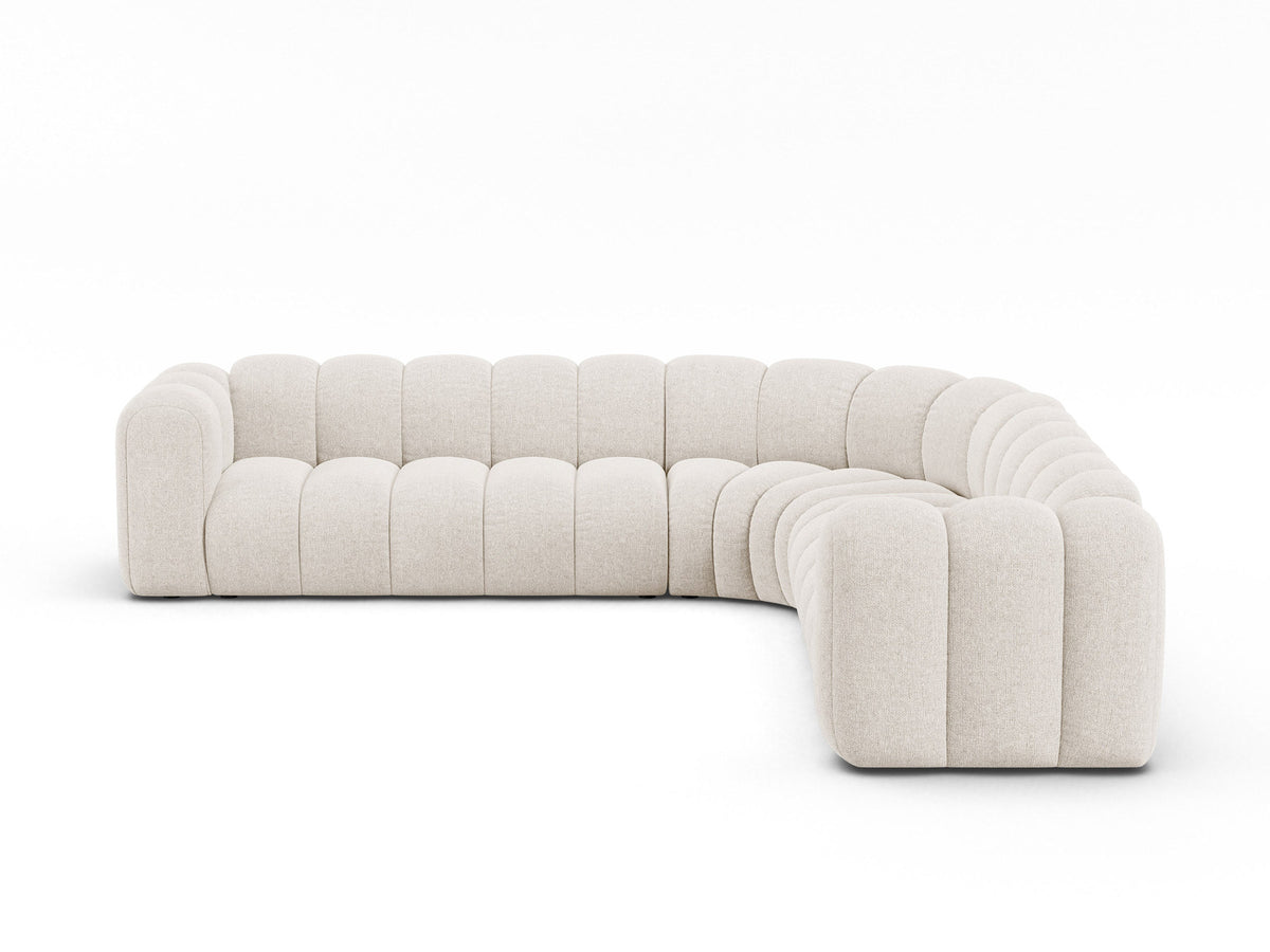 Lupine Modular Symmetrical Ecksofa 6 Sitzer in Light Beige-Eden präsentiert im Onlineshop von KAQTU Design AG. Ecksofa ist von Micadoni