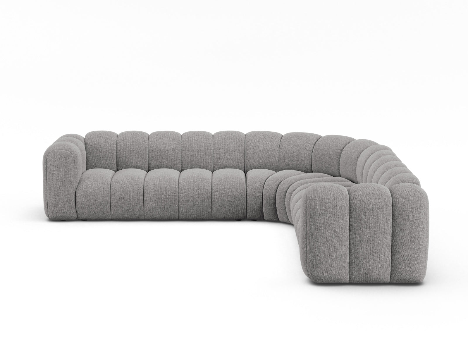 Lupine Modular Symmetrical Ecksofa 5 Sitzer in Light Grey präsentiert im Onlineshop von KAQTU Design AG. Ecksofa ist von Micadoni
