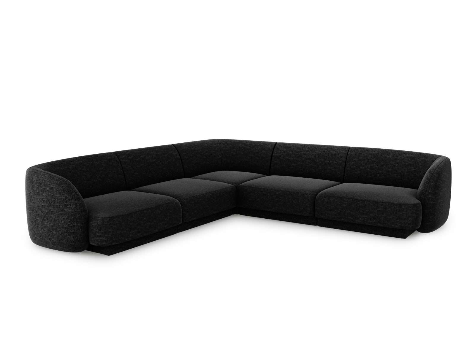 Miley Symmetrical Ecksofa 5 Sitzer in Anthracite-Eden präsentiert im Onlineshop von KAQTU Design AG. Ecksofa ist von Micadoni
