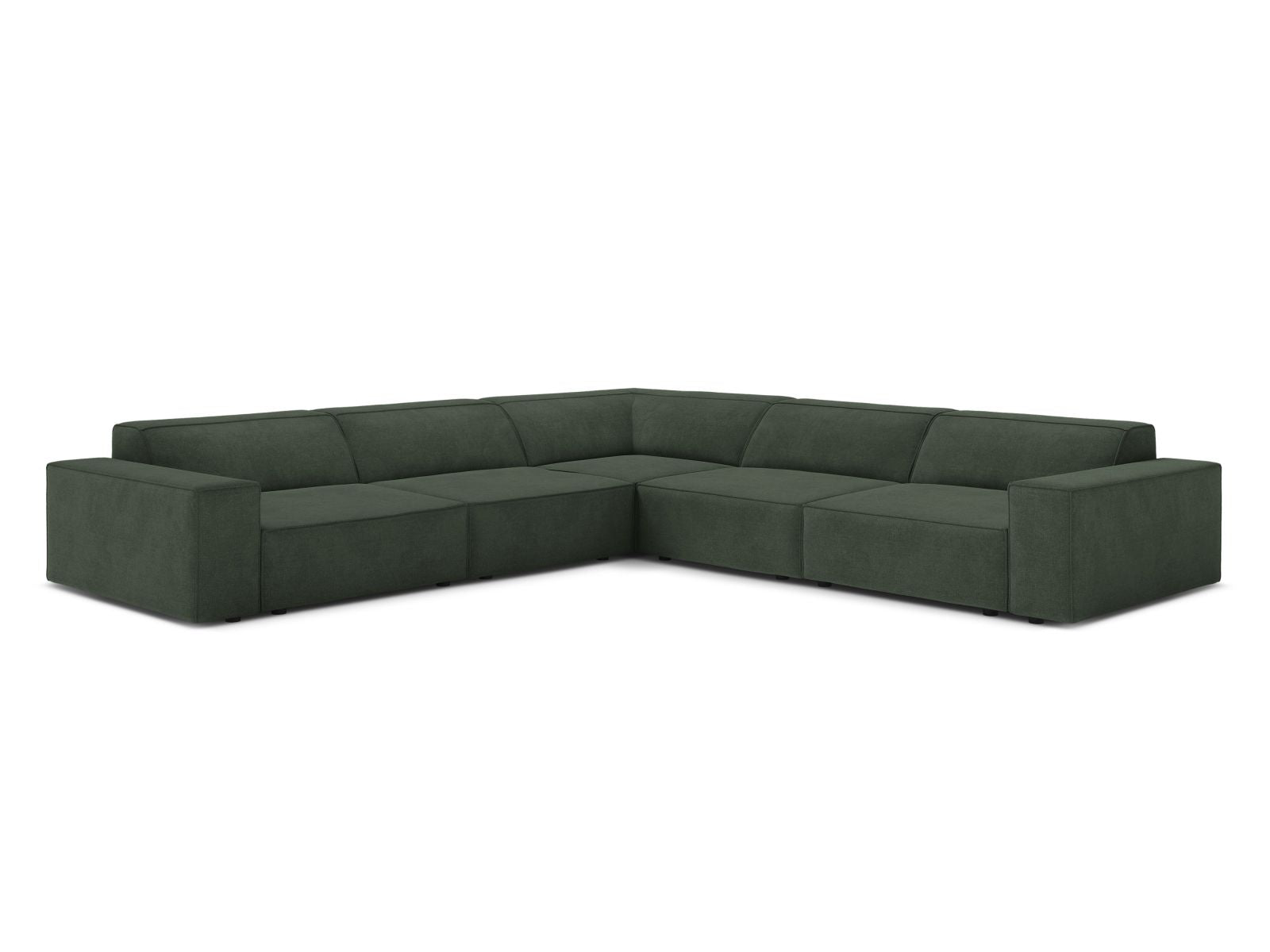 6-Sitzer Symmetrical Modular Corner Sofa Jodie in Moss Green-Liberty präsentiert im Onlineshop von KAQTU Design AG. Ecksofa ist von Micadoni