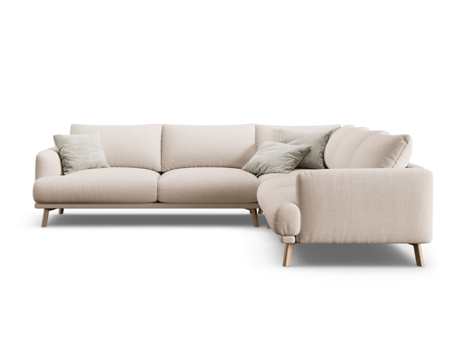 5-Sitzer Ecksofa Symmetric Naomi in Beige-Liberty präsentiert im Onlineshop von KAQTU Design AG. Ecksofa ist von Micadoni