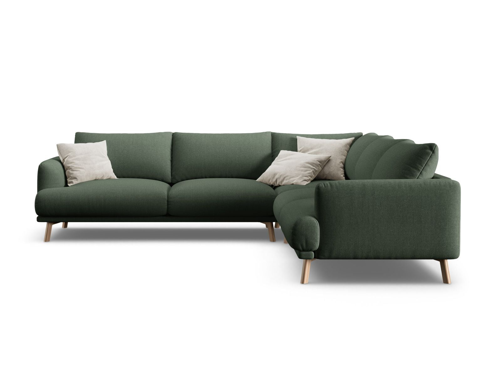 5-Sitzer Ecksofa Symmetric Naomi in Moss Green-Liberty präsentiert im Onlineshop von KAQTU Design AG. Ecksofa ist von Micadoni
