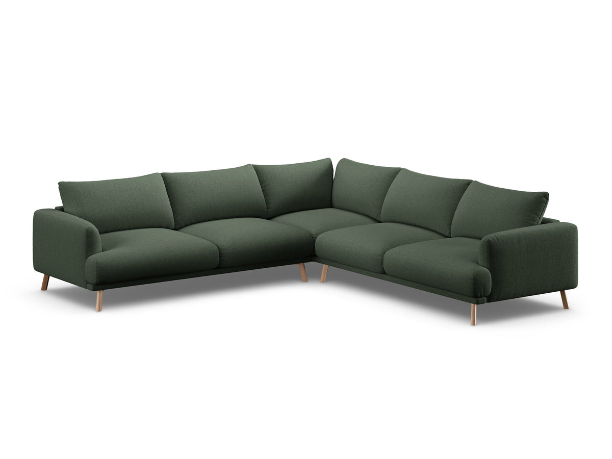5-Sitzer Ecksofa Symmetric Naomi in Moss Green-Liberty präsentiert im Onlineshop von KAQTU Design AG. Ecksofa ist von Micadoni
