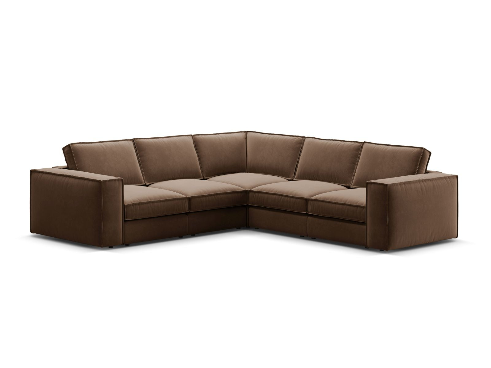 4-Sitzer Modular Ecksofa Symmetric Pola in Chocolate-Salvador präsentiert im Onlineshop von KAQTU Design AG. Ecksofa ist von Micadoni