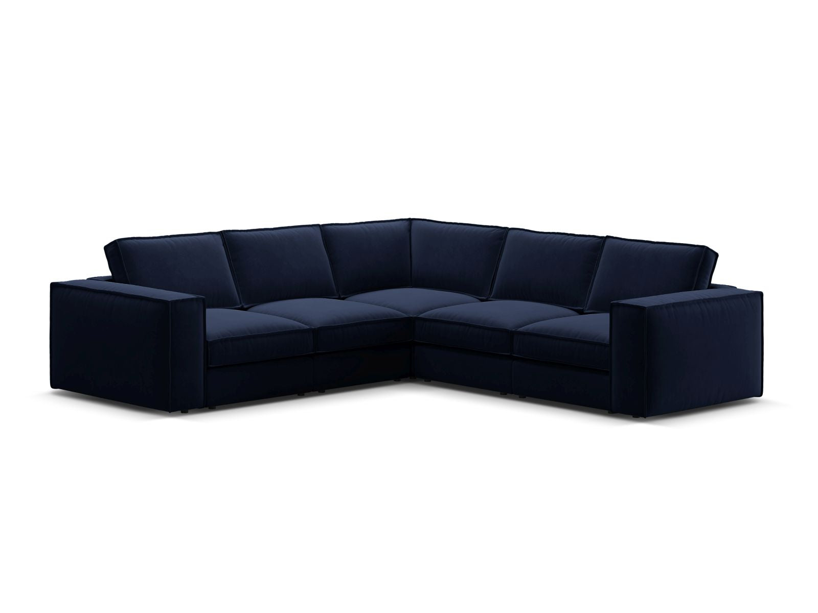 4-Sitzer Modular Ecksofa Symmetric Pola in Royal Blue-Salvador präsentiert im Onlineshop von KAQTU Design AG. Ecksofa ist von Micadoni