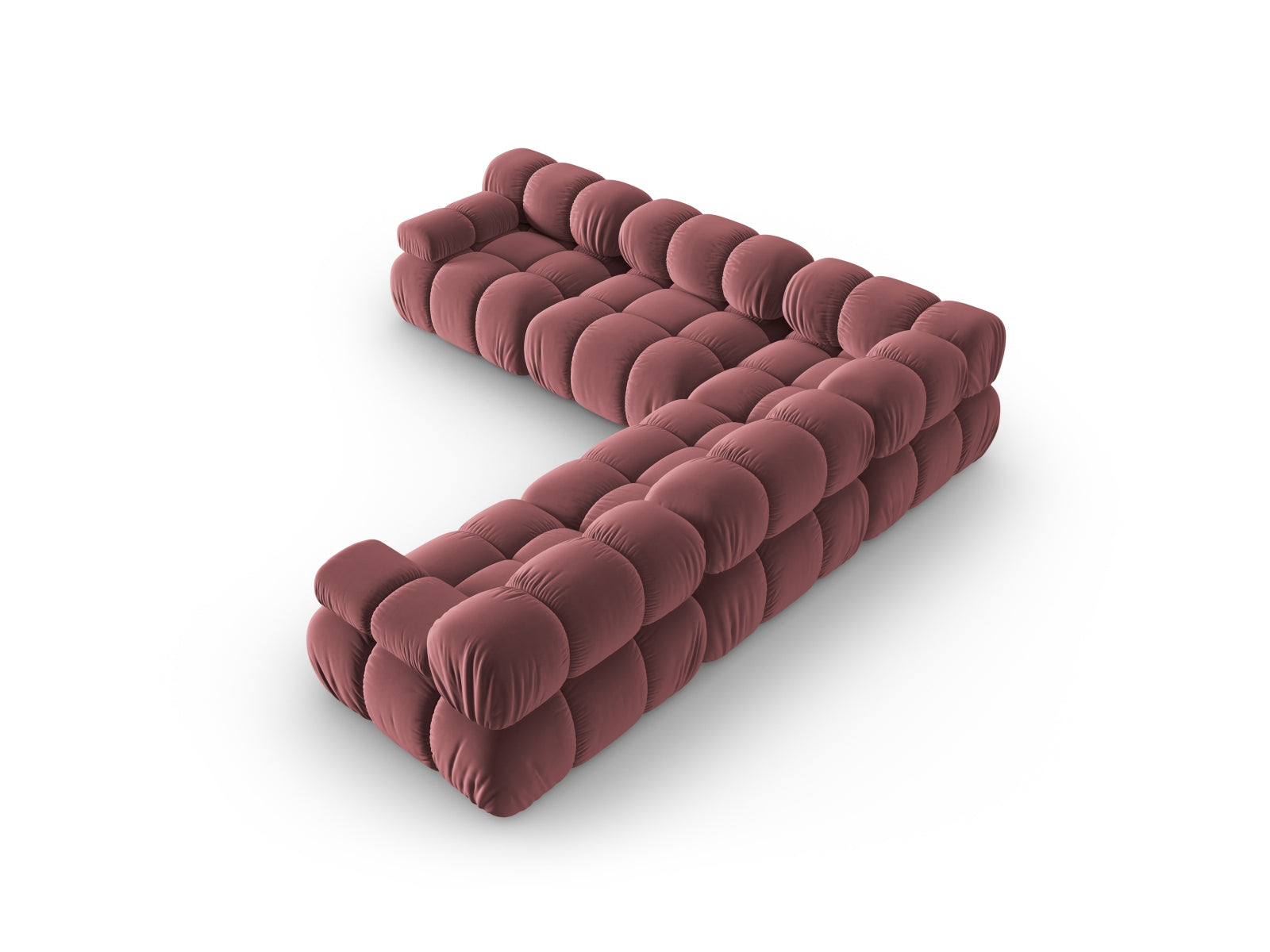 Erleben Sie das Bellis Velour Ecksofa von Micadoni – ein 5-Sitzer mit 282 cm, der Komfort und modernes Design für Ihr Zuhause vereint.