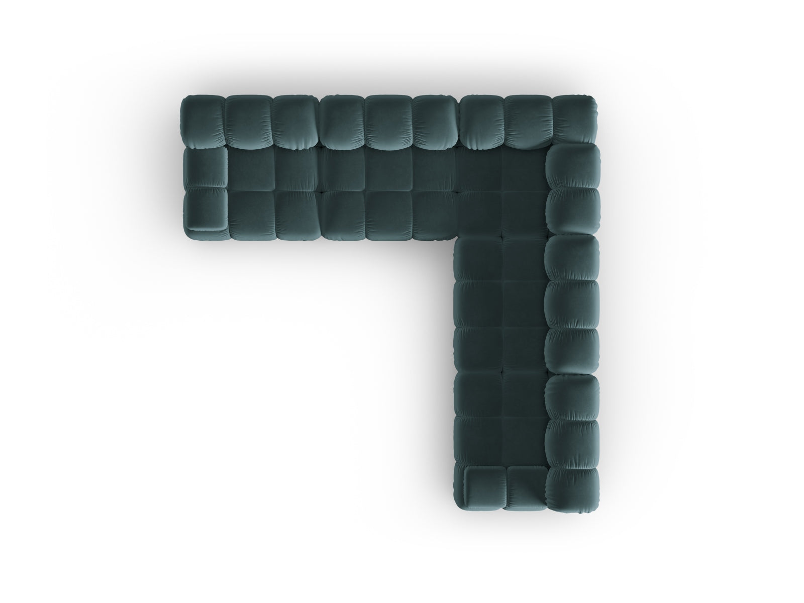 Entdecken Sie das Bellis Velour Ecksofa 5 Sitzer von Micadoni – 282 cm pure Eleganz und Komfort für Ihr Zuhause.