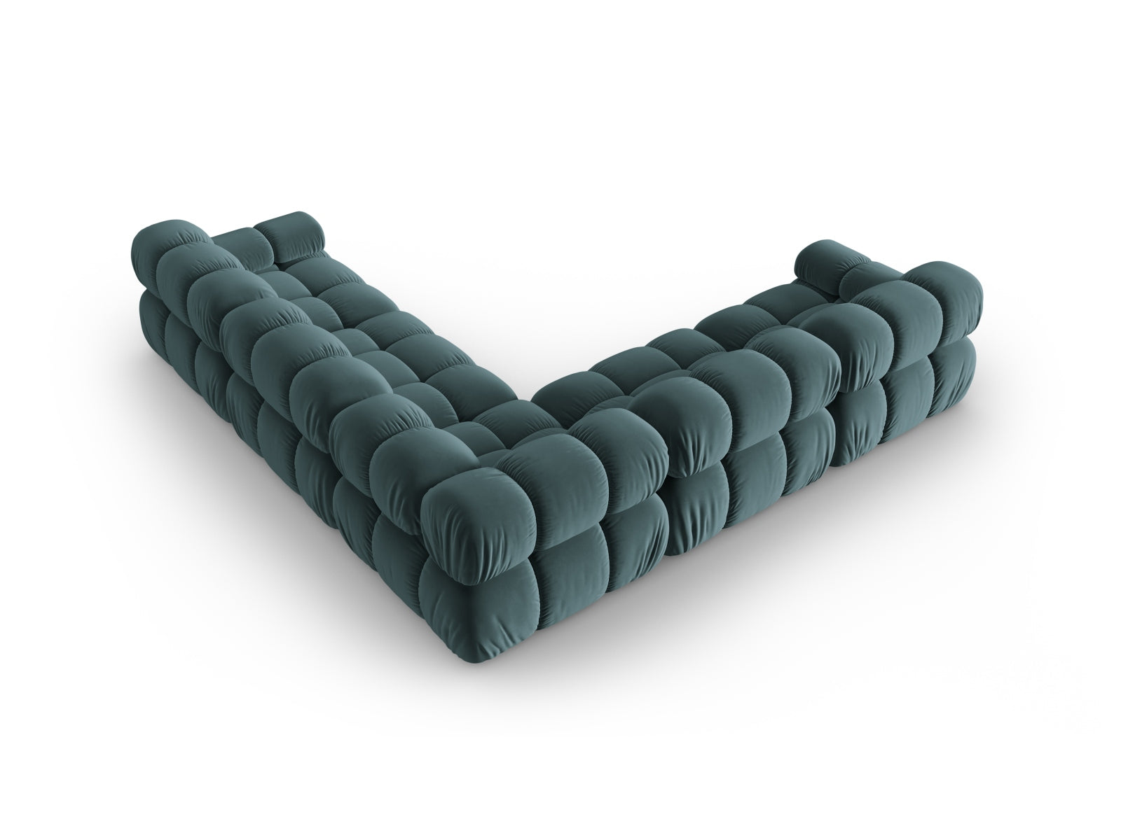 Erleben Sie das Bellis Velour Ecksofa 5 Sitzer von Micadoni – 282 cm stilvolles Design und höchsten Sitzkomfort für Ihr Wohnzimmer.