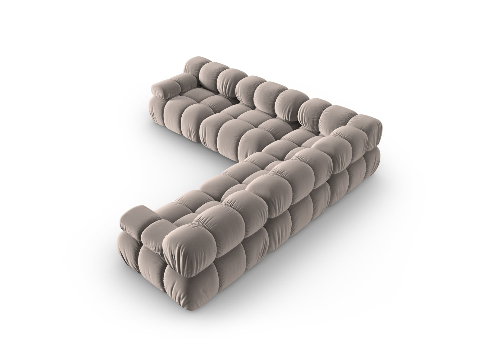 Erleben Sie das Bellis Velour Ecksofa von Micadoni – ein 5-Sitzer mit 282 cm, der Komfort und modernes Design für Ihr Zuhause vereint.