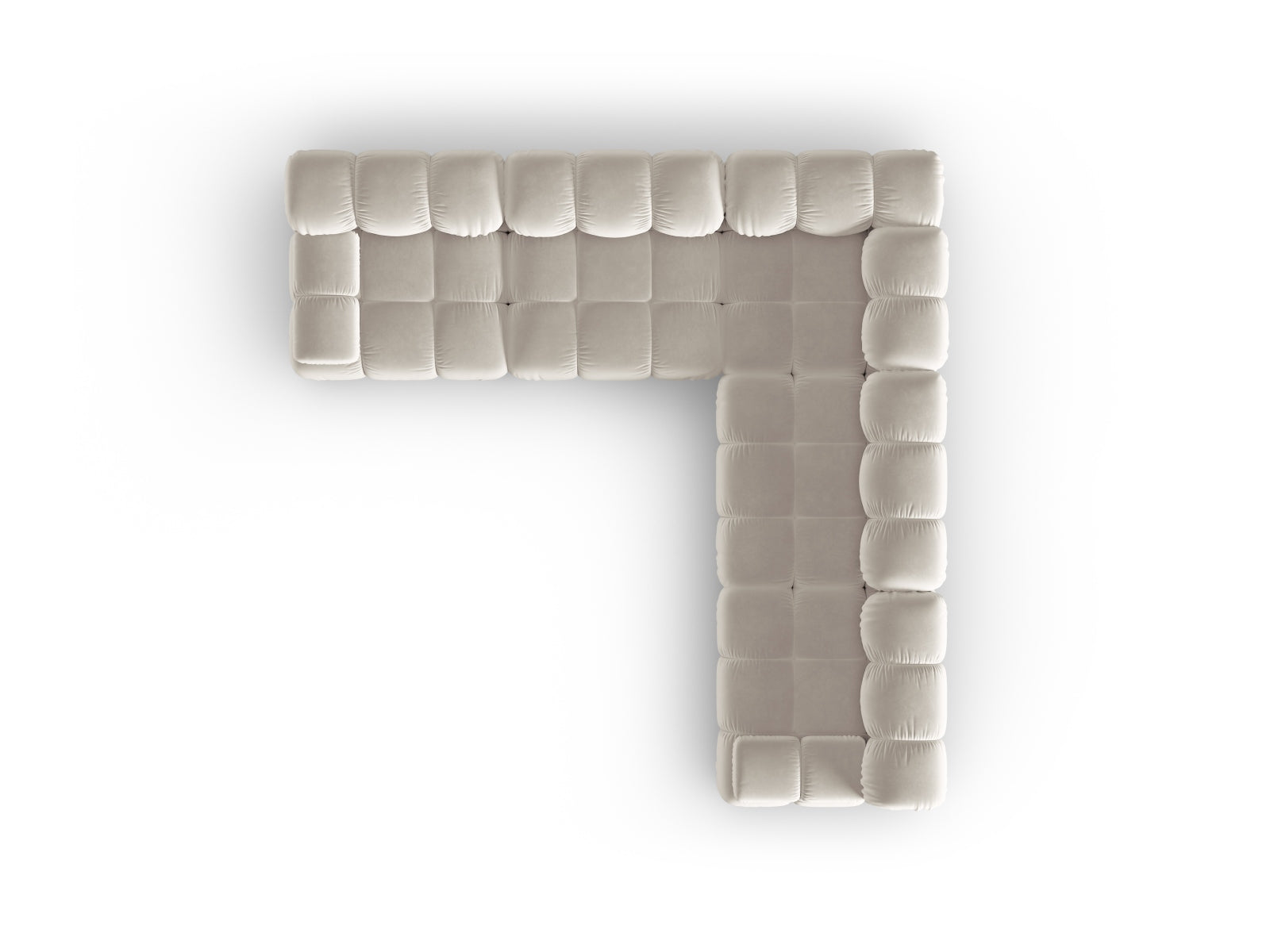 Entdecken Sie das Bellis Velour Ecksofa 5 Sitzer von Micadoni – ein stilvolles 282 cm Sofa, das Komfort und modernes Design perfekt kombiniert.