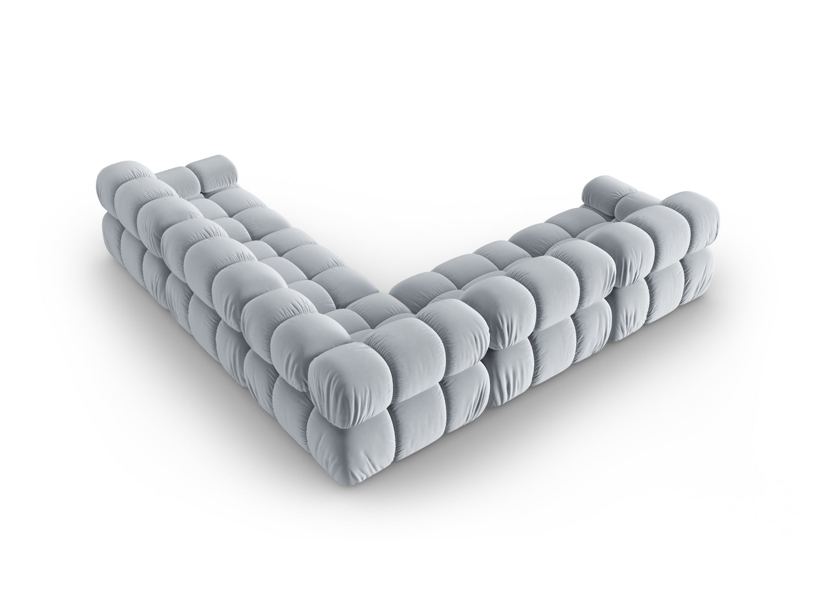 Erleben Sie das Bellis Velour Ecksofa von Micadoni – ein 5-Sitzer mit 282 cm, das modernes Design und höchsten Komfort vereint.
