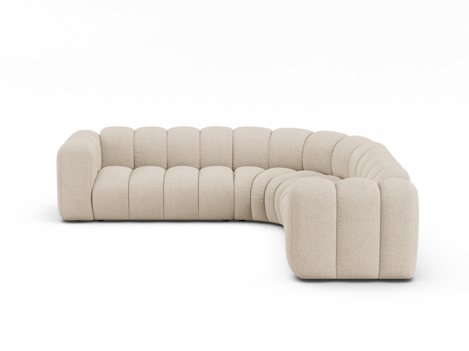 Lupine Modular Symmetrical Ecksofa 5 Sitzer in Beige-Baloo präsentiert im Onlineshop von KAQTU Design AG. Ecksofa ist von Micadoni