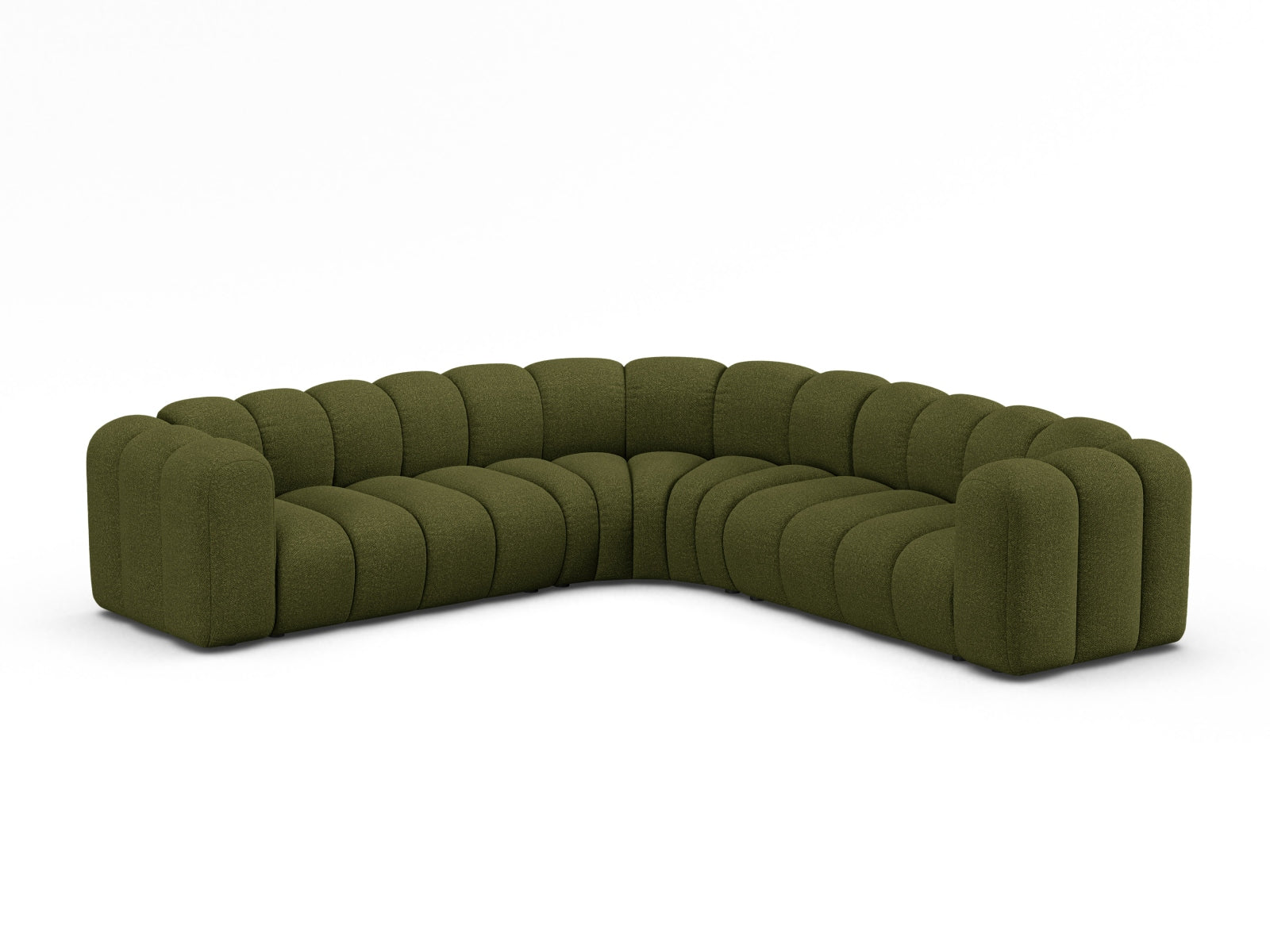 Lupine Modular Symmetrical Ecksofa 6 Sitzer in Dark Olive Green präsentiert im Onlineshop von KAQTU Design AG. Ecksofa ist von Micadoni
