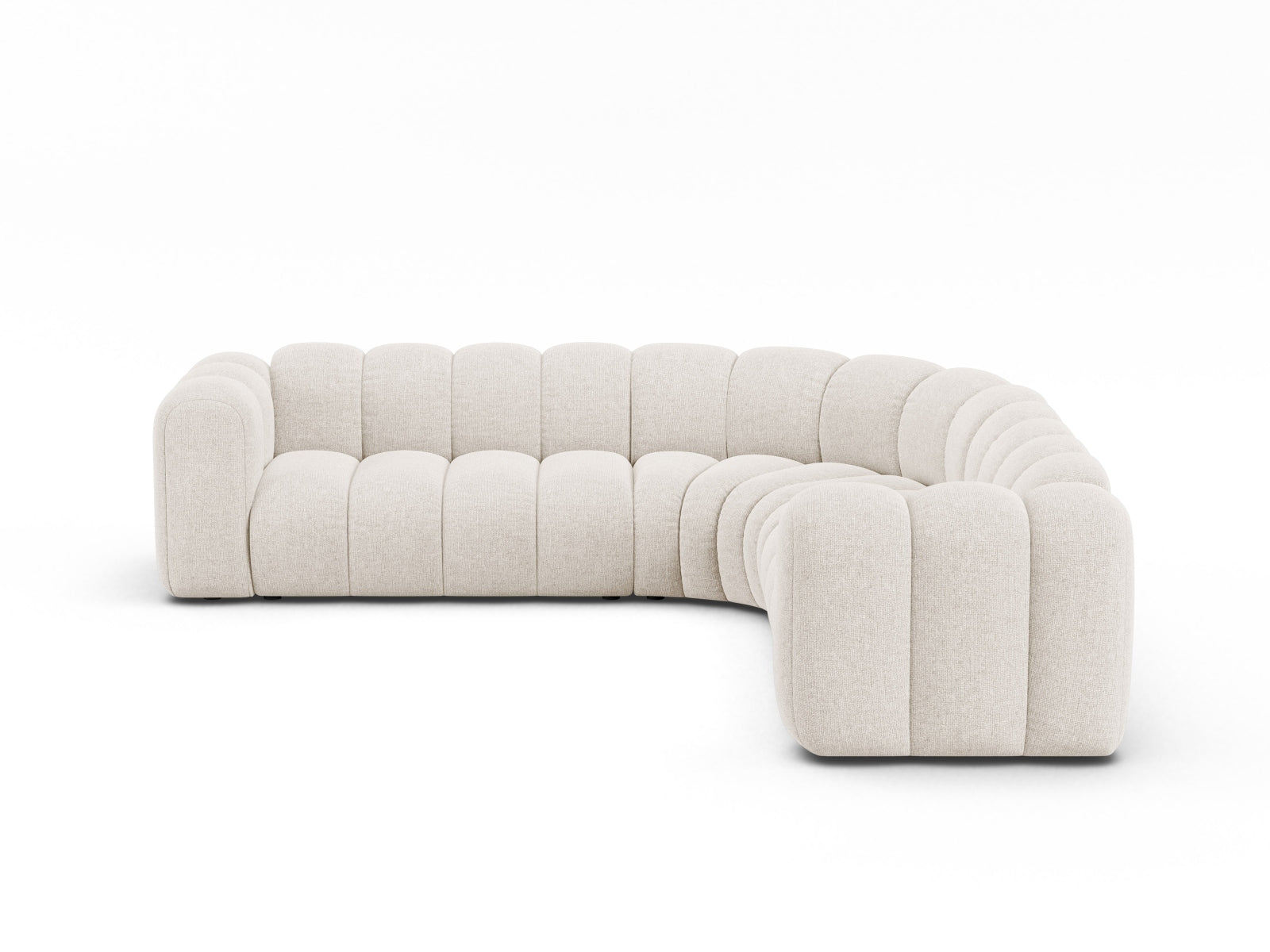 Lupine Modular Symmetrical Ecksofa 6 Sitzer in Light Beige präsentiert im Onlineshop von KAQTU Design AG. Ecksofa ist von Micadoni