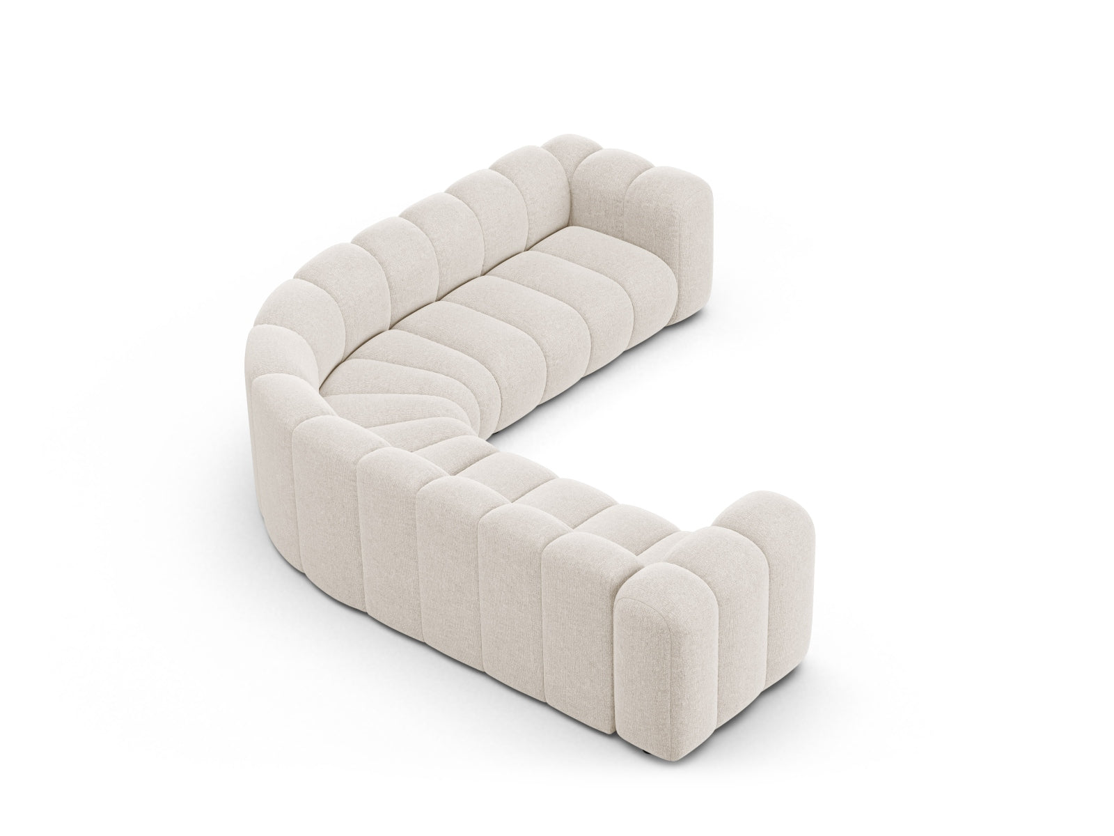 Lupine Modular Symmetrical Ecksofa 6 Sitzer in Light Beige präsentiert im Onlineshop von KAQTU Design AG. Ecksofa ist von Micadoni