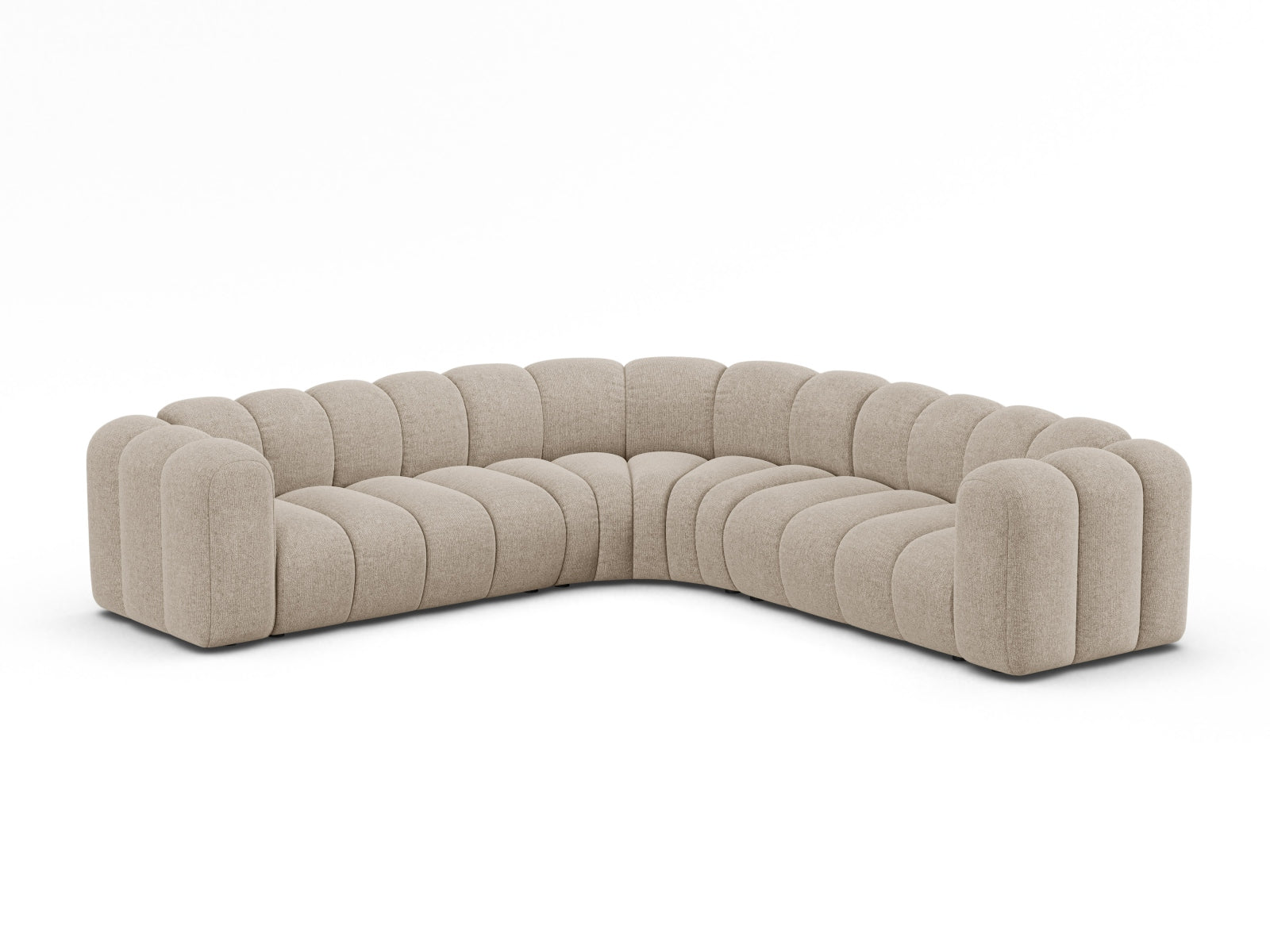 Lupine Modular Symmetrical Ecksofa 6 Sitzer in Dark Beige präsentiert im Onlineshop von KAQTU Design AG. Ecksofa ist von Micadoni