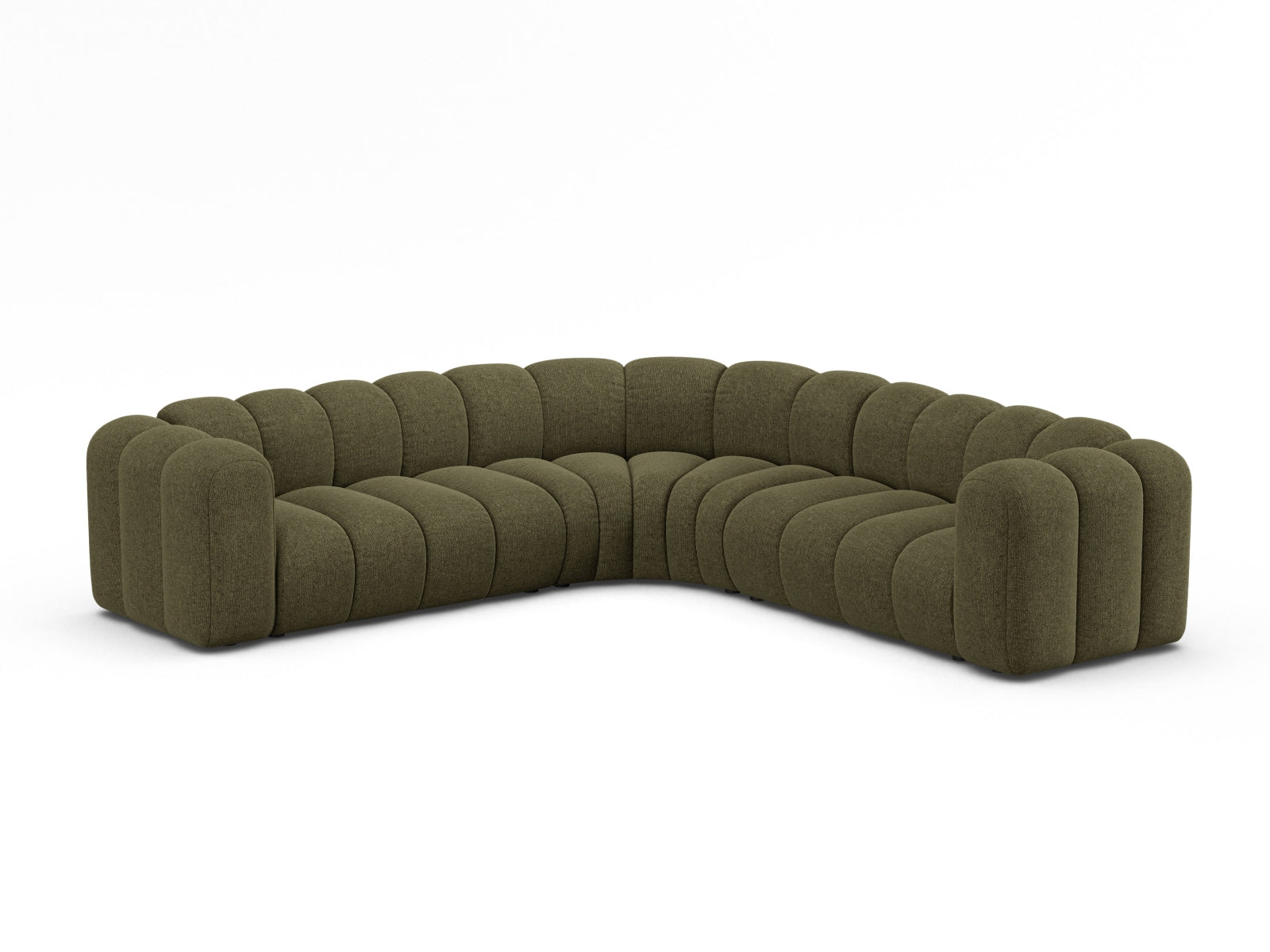 Lupine Modular Symmetrical Ecksofa 6 Sitzer in Green präsentiert im Onlineshop von KAQTU Design AG. Ecksofa ist von Micadoni