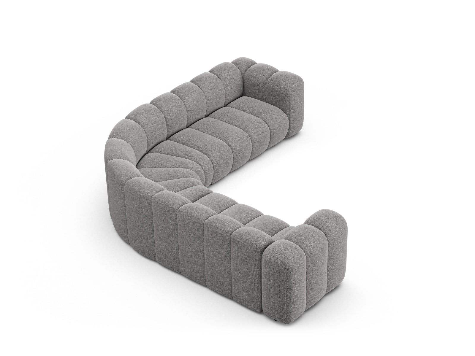 Lupine Modular Symmetrical Ecksofa 6 Sitzer in Light Grey präsentiert im Onlineshop von KAQTU Design AG. Ecksofa ist von Micadoni