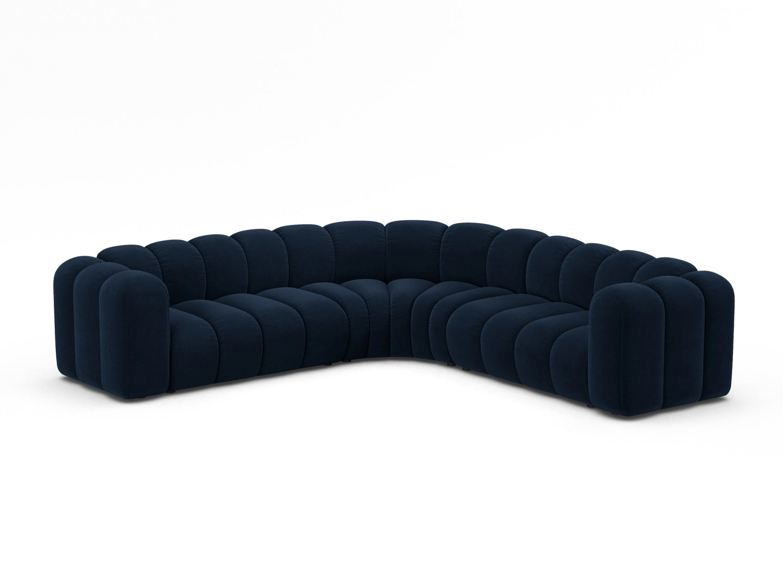 Elegantes Lupine Ecksofa in Royal Blue-Salvador, ideal für stilvolle Wohnräume, präsentiert von Micadoni.