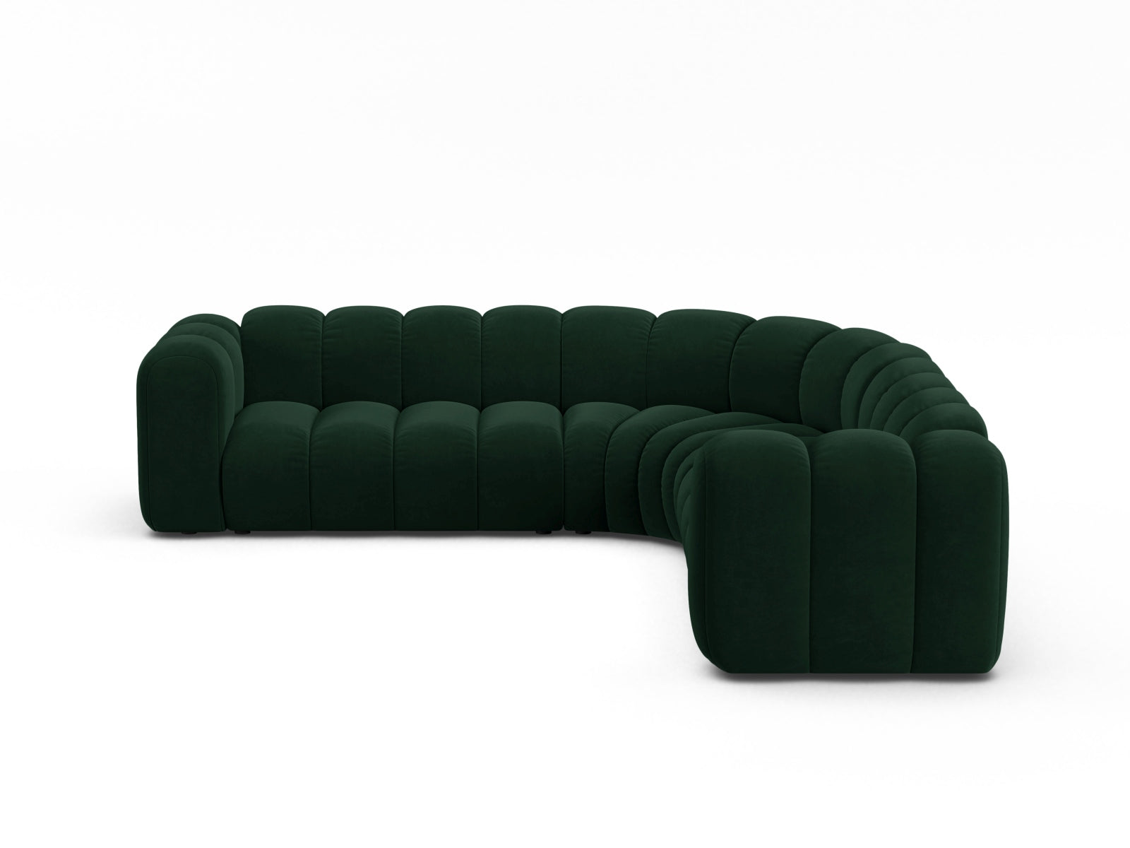 Lupine Modular Symmetrical Ecksofa 5 Sitzer in Bottle Green-Salvador präsentiert im Onlineshop von KAQTU Design AG. Ecksofa ist von Micadoni