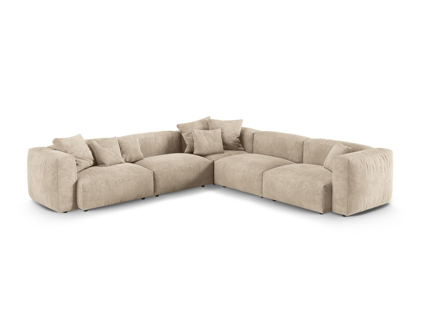 5-Sitzer Modular Ecksofa Symmetric XL Martina in Light Beige-Vogue präsentiert im Onlineshop von KAQTU Design AG. Ecksofa ist von Micadoni