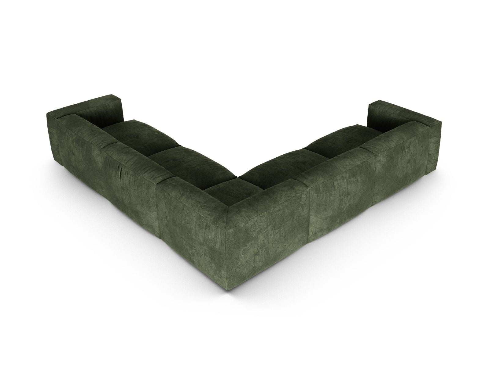 Elegantes 5-Sitzer Ecksofa Symmetric XL Martina in stilvollem Green-Vogue, ideal für moderne Wohnräume.