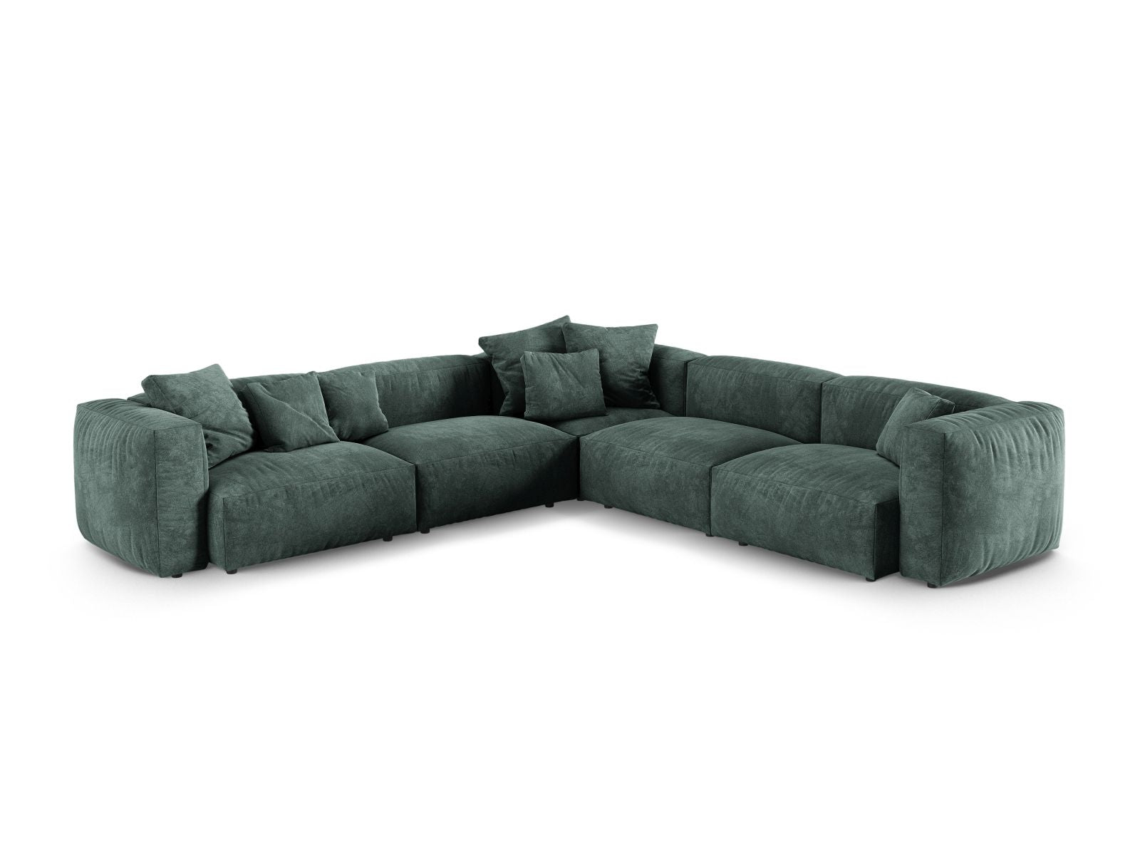 5-Sitzer Modular Ecksofa Symmetric XL Martina in Petrol-Vogue präsentiert im Onlineshop von KAQTU Design AG. Ecksofa ist von Micadoni