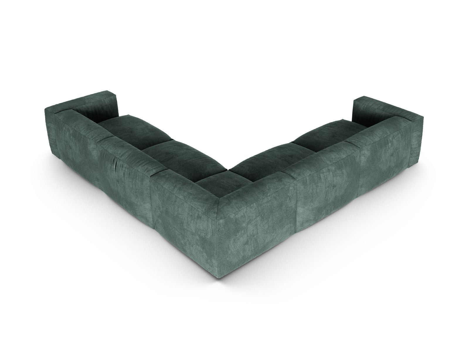 Elegantes 5-Sitzer Ecksofa Symmetric XL Martina in Petrol-Vogue, ideal für stilvolle Wohnräume, erhältlich bei KAQTU Design AG.