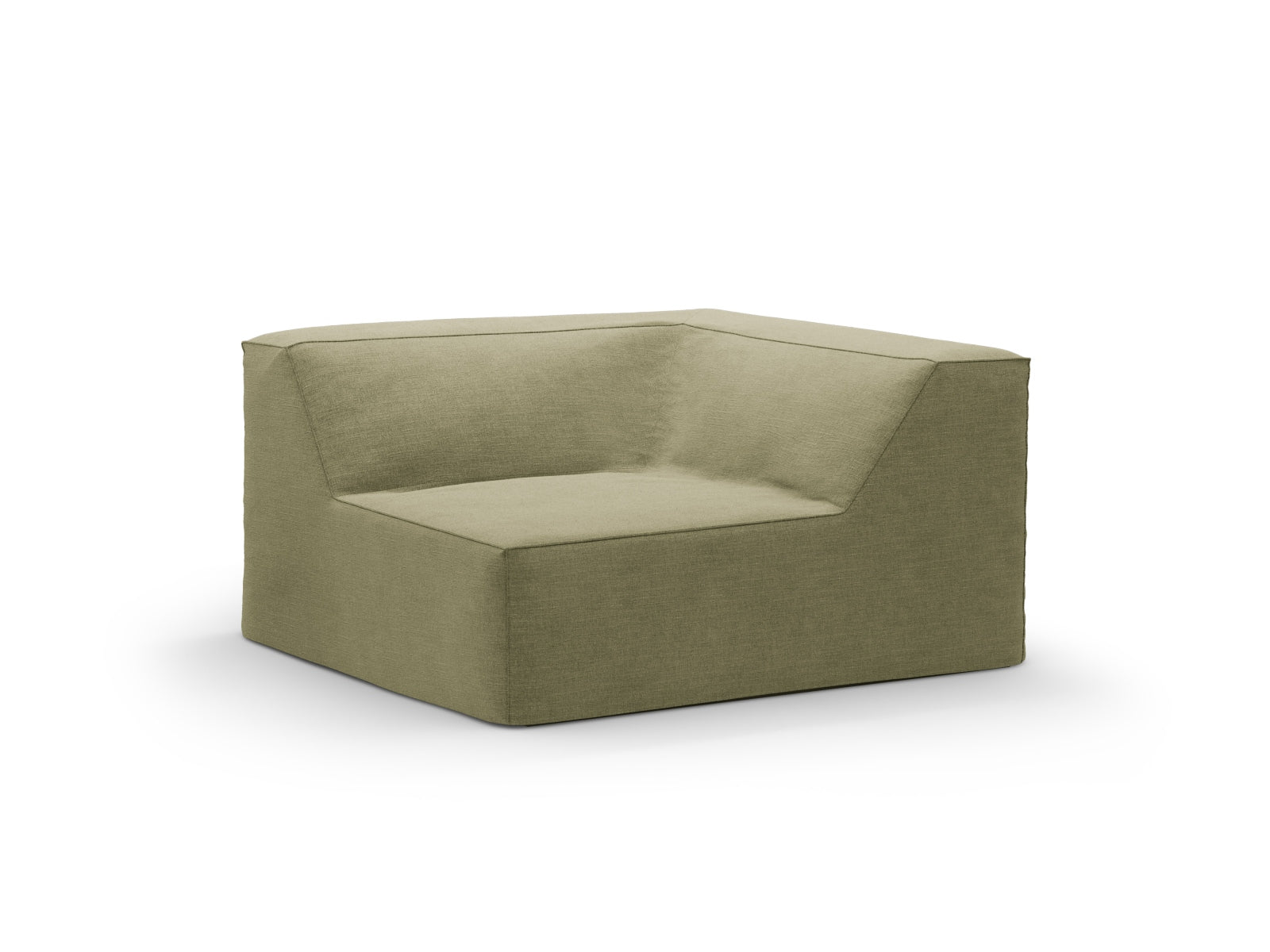 Elegantes Jodie Corner Modul Cover für ein modulares Sofa von Micadoni, ideal zur Anpassung an jeden Einrichtungsstil.