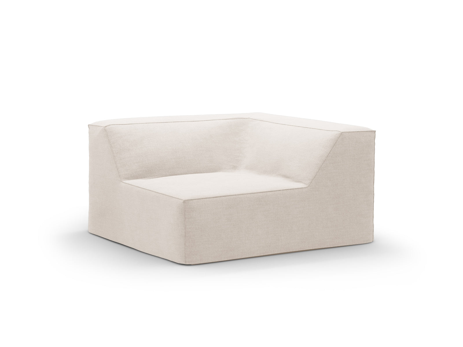 Jodie Corner Modul Cover in Beige-LINS präsentiert im Onlineshop von KAQTU Design AG. Modulares Sofa ist von Micadoni