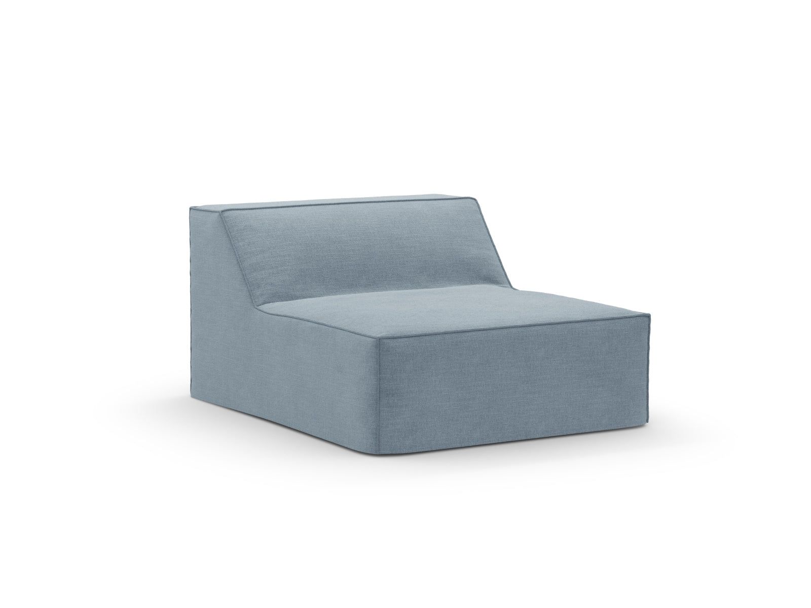 Jodie Modul Armless Cover in Muted Blue-LINS präsentiert im Onlineshop von KAQTU Design AG. Sofa-Zubehör ist von Micadoni