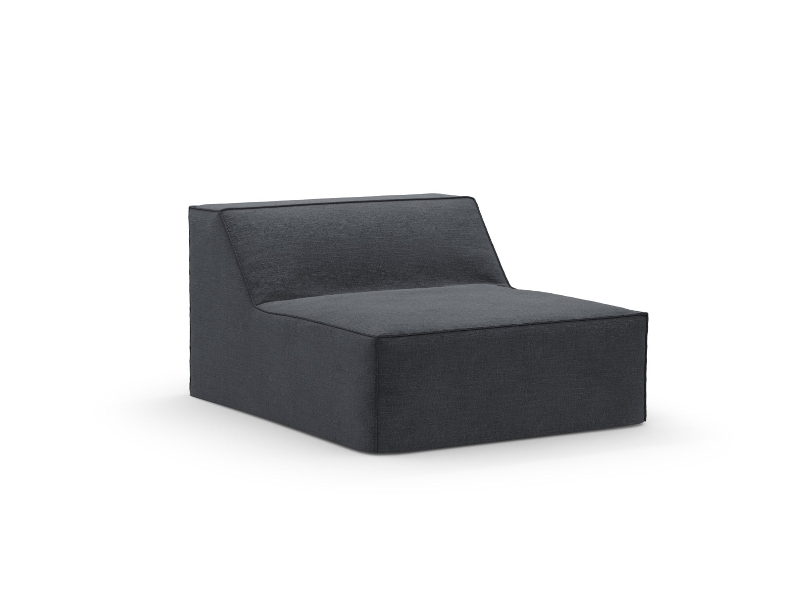 Jodie Modul Armless Cover in Grey und Blue-LINS präsentiert im Onlineshop von KAQTU Design AG. Sofa-Zubehör ist von Micadoni