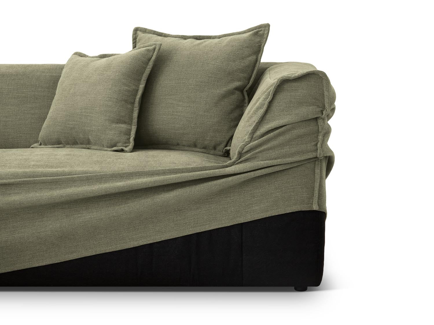 Milton Sofa Cover in Light Green präsentiert im Onlineshop von KAQTU Design AG. Sofa-Zubehör ist von Micadoni
