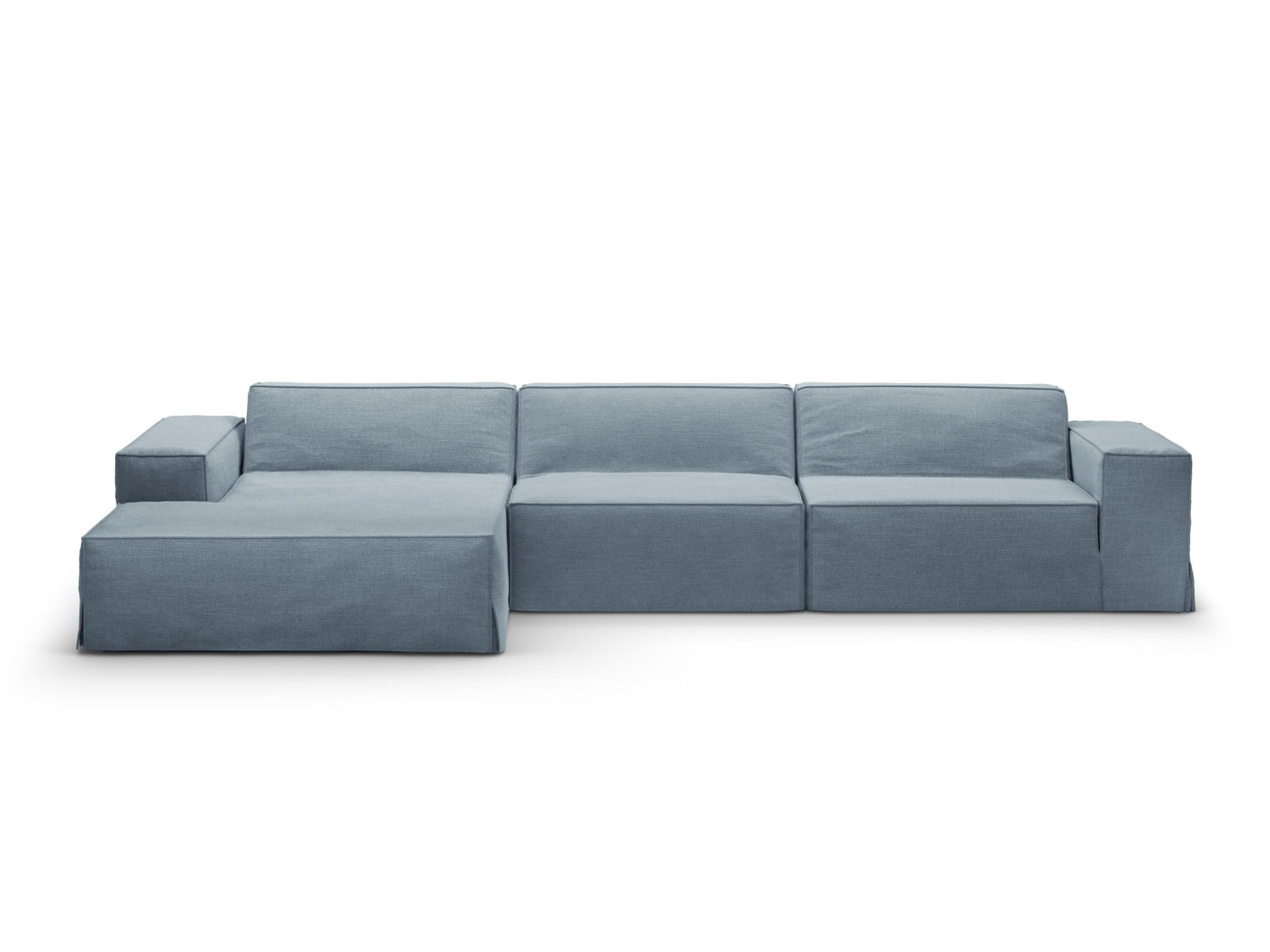 Jodie Cover für Ecksofa links in Muted Blue-LINS präsentiert im Onlineshop von KAQTU Design AG. L-Sofa links ist von Micadoni