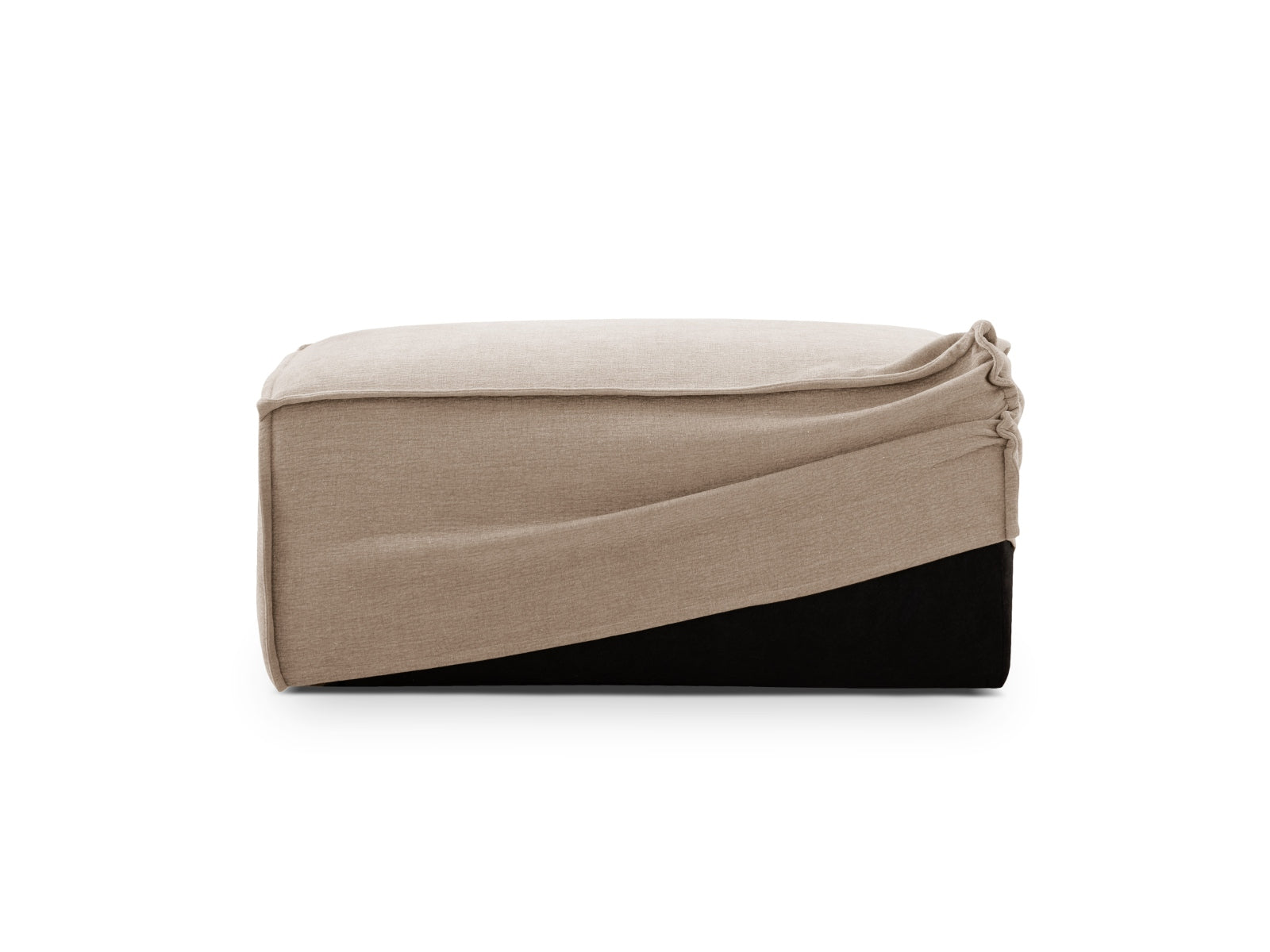Milton Pouf Cover in Sand präsentiert im Onlineshop von KAQTU Design AG. Sofa-Zubehör ist von Micadoni
