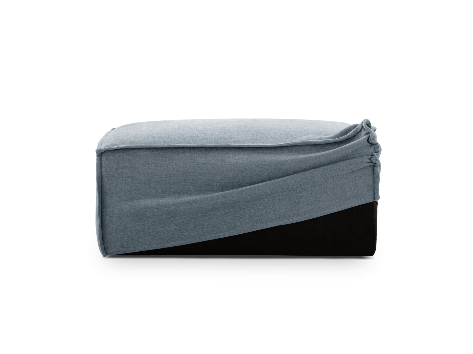 Milton Pouf Cover in Muted Blue präsentiert im Onlineshop von KAQTU Design AG. Sofa-Zubehör ist von Micadoni