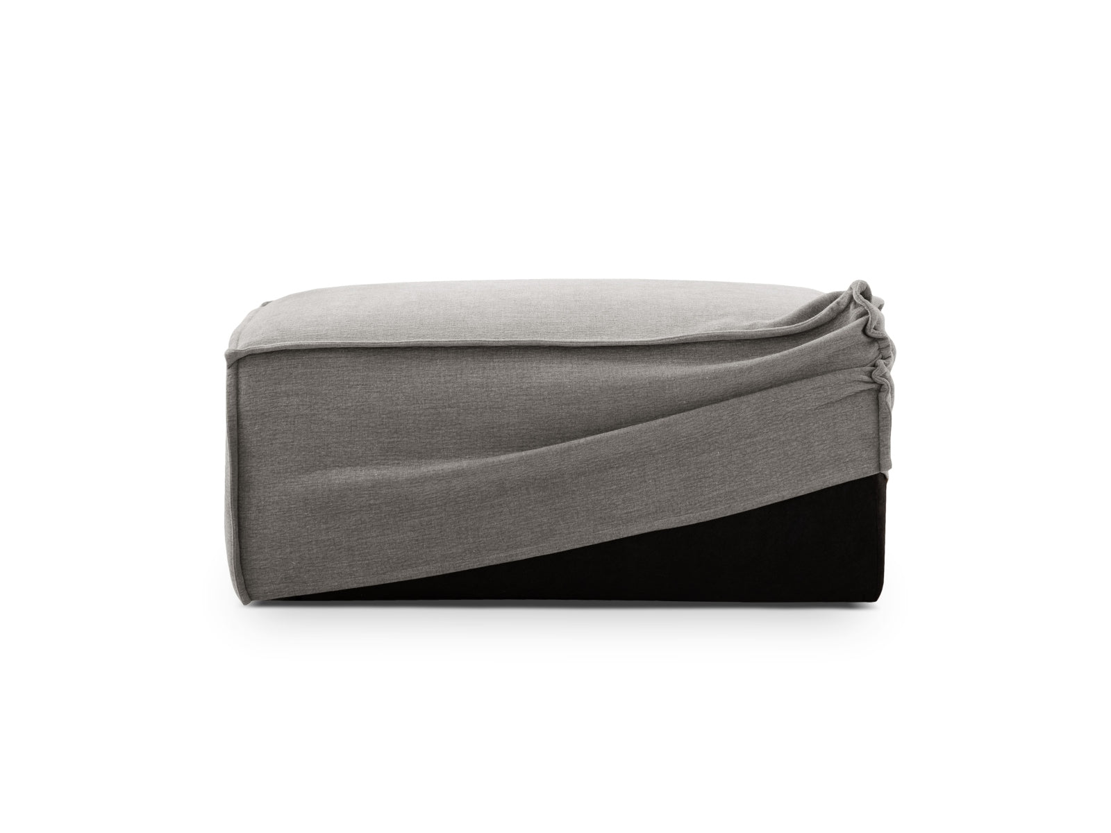 Milton Pouf Cover in Warm grey präsentiert im Onlineshop von KAQTU Design AG. Sofa-Zubehör ist von Micadoni