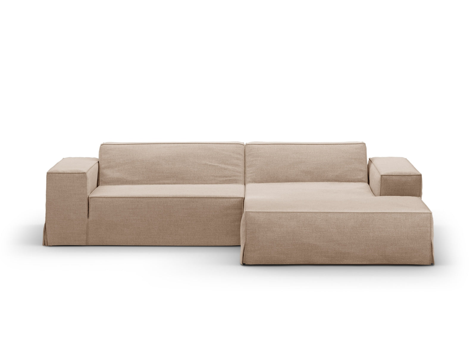 Eleganter Bezug für das rechte Eckmodul Jodie, ideal zur Aufwertung Ihres Sofas in einem modernen und gemütlichen Ambiente.