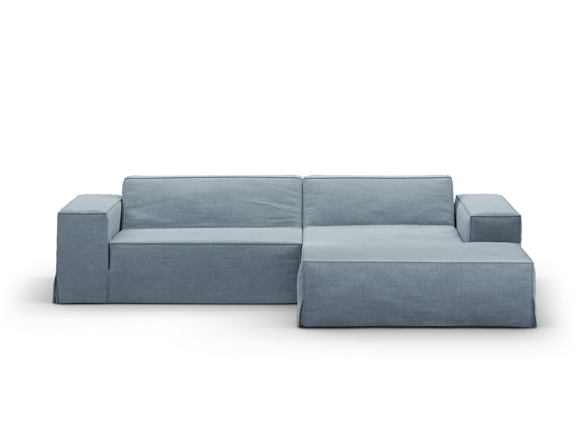 Bezug für Eckmodul rechts Jodie in Muted Blue-LINS präsentiert im Onlineshop von KAQTU Design AG. Sofa-Zubehör ist von Micadoni