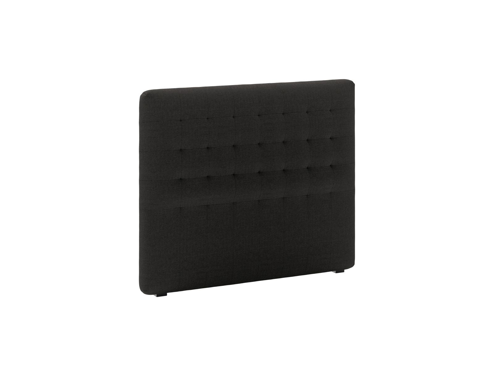 Elegantes Kopfteil Nova 120cm in stilvollem Schwarz, ideal für moderne Schlafzimmer, erhältlich bei KAQTU Design AG.
