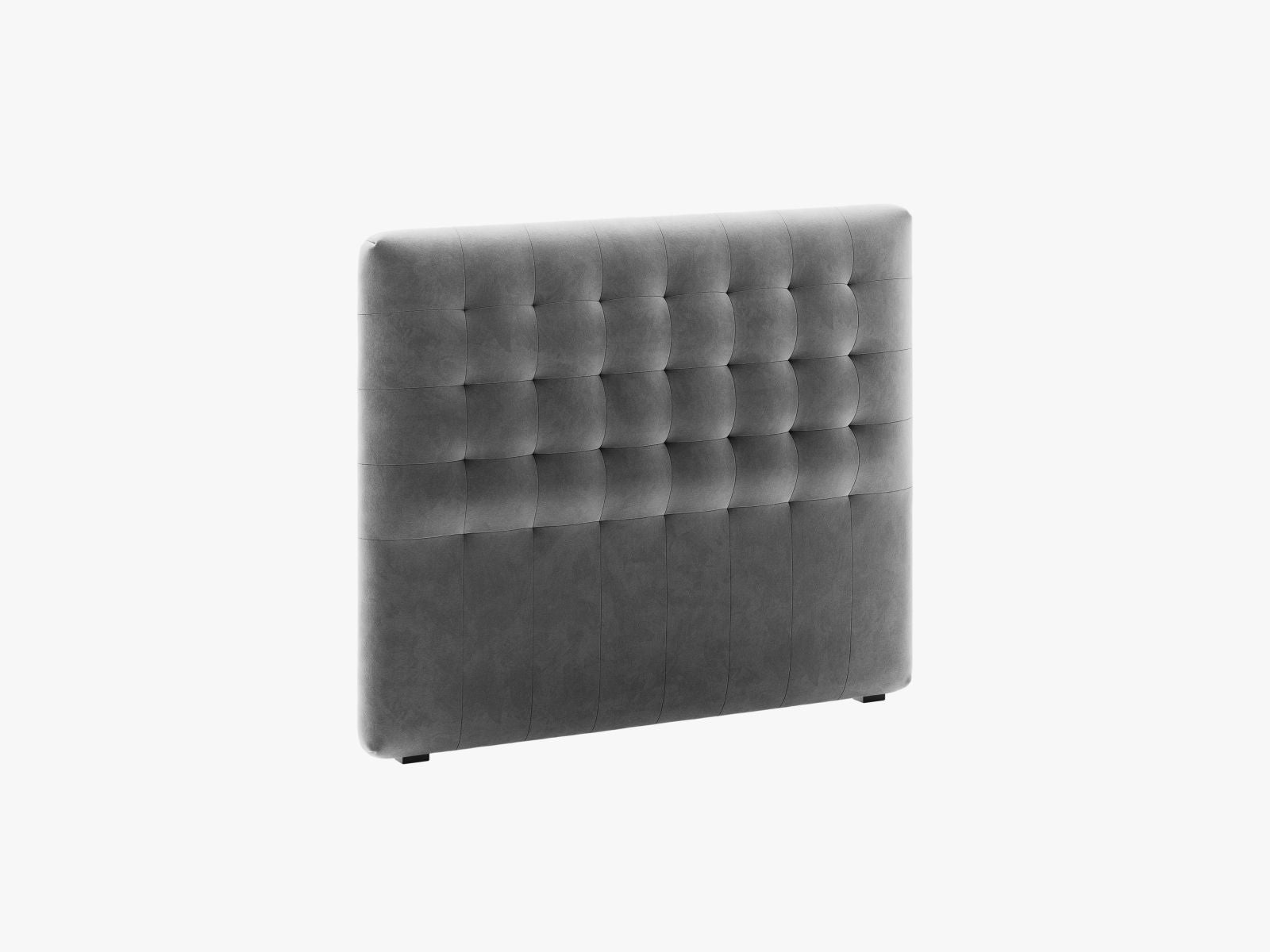 Elegantes Kopfteil Nova 120cm in stilvollem Grau, ideal für moderne Schlafzimmer, erhältlich bei KAQTU Design AG.