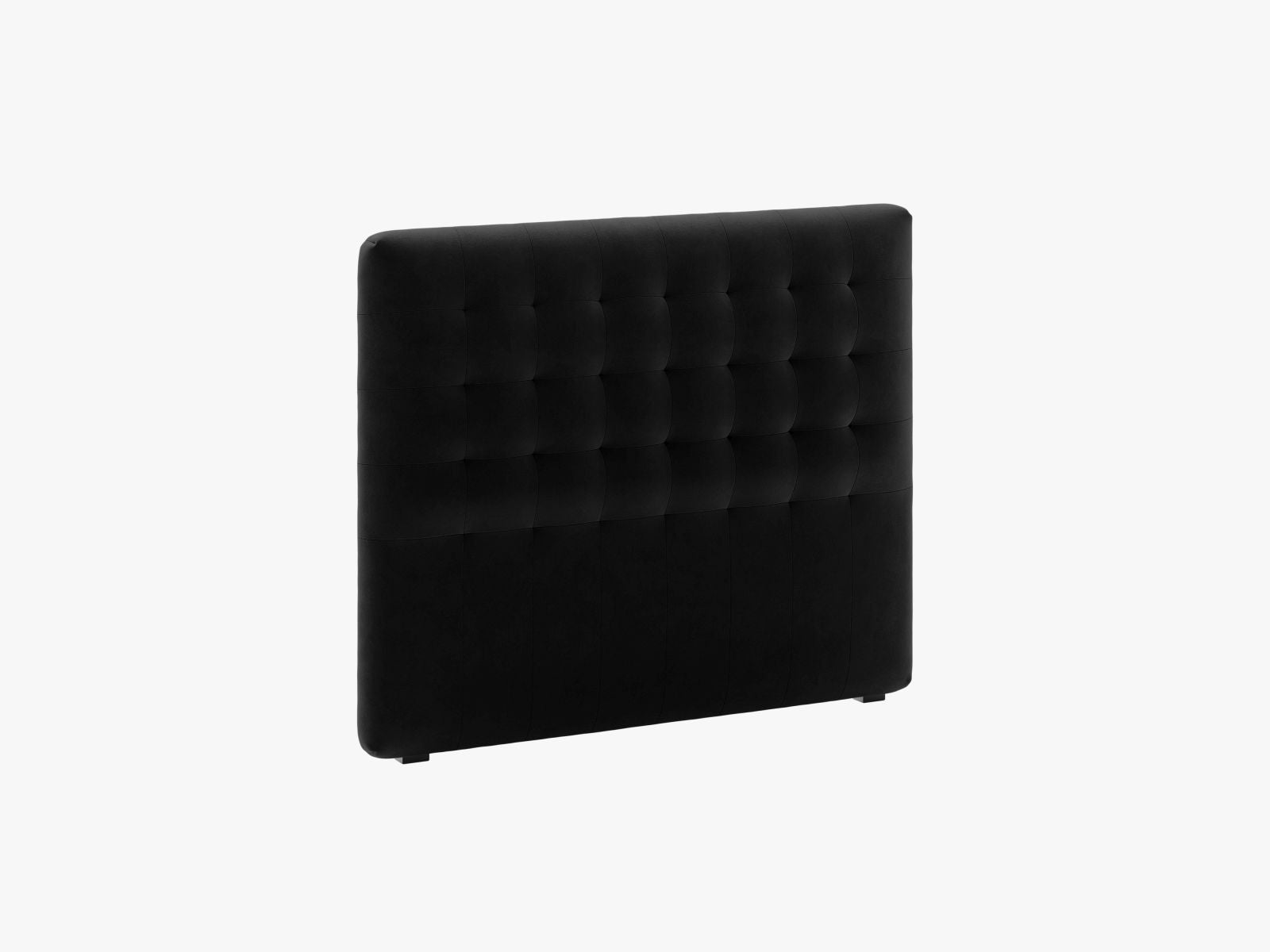 Elegantes Kopfteil Nova 120cm in stilvollem Schwarz, ideal für moderne Schlafzimmer, erhältlich bei KAQTU Design AG.